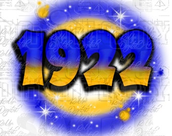 SIGMA Rho 1922 Airbrush PNG: Sublimationsdruck & DTF-Design