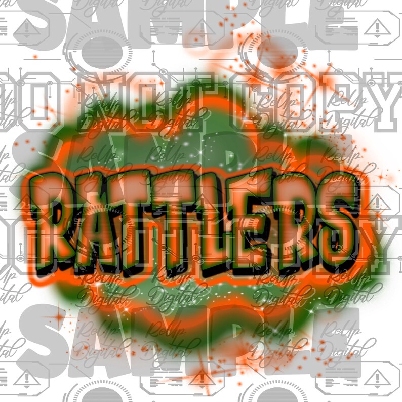 Rattlers Png: HBCU Bootleg Design - Sublimation Airbrush - Etsy
