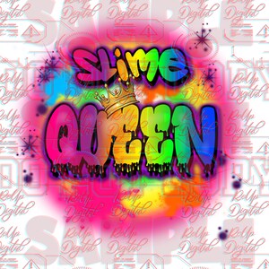 Regina dello slime Festa dello slime png /airbrushpng/sublimation/dtf