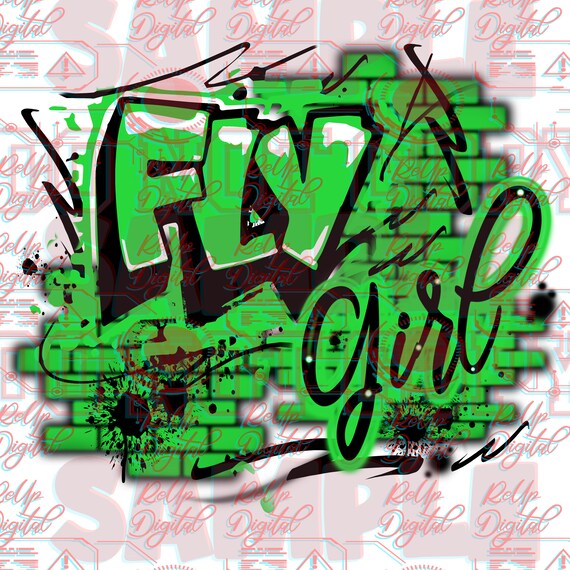 Airbrush Bootleg Png,fly Girl| Png|graffiti DTF - Etsy
