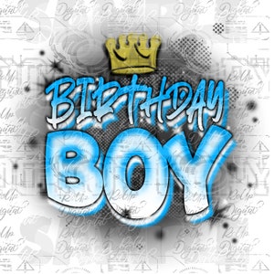 Airbrush birthday boy  png Airbrush|airbrush png|digital airbrush|sublimation|air brush png |air brush|airbrush background