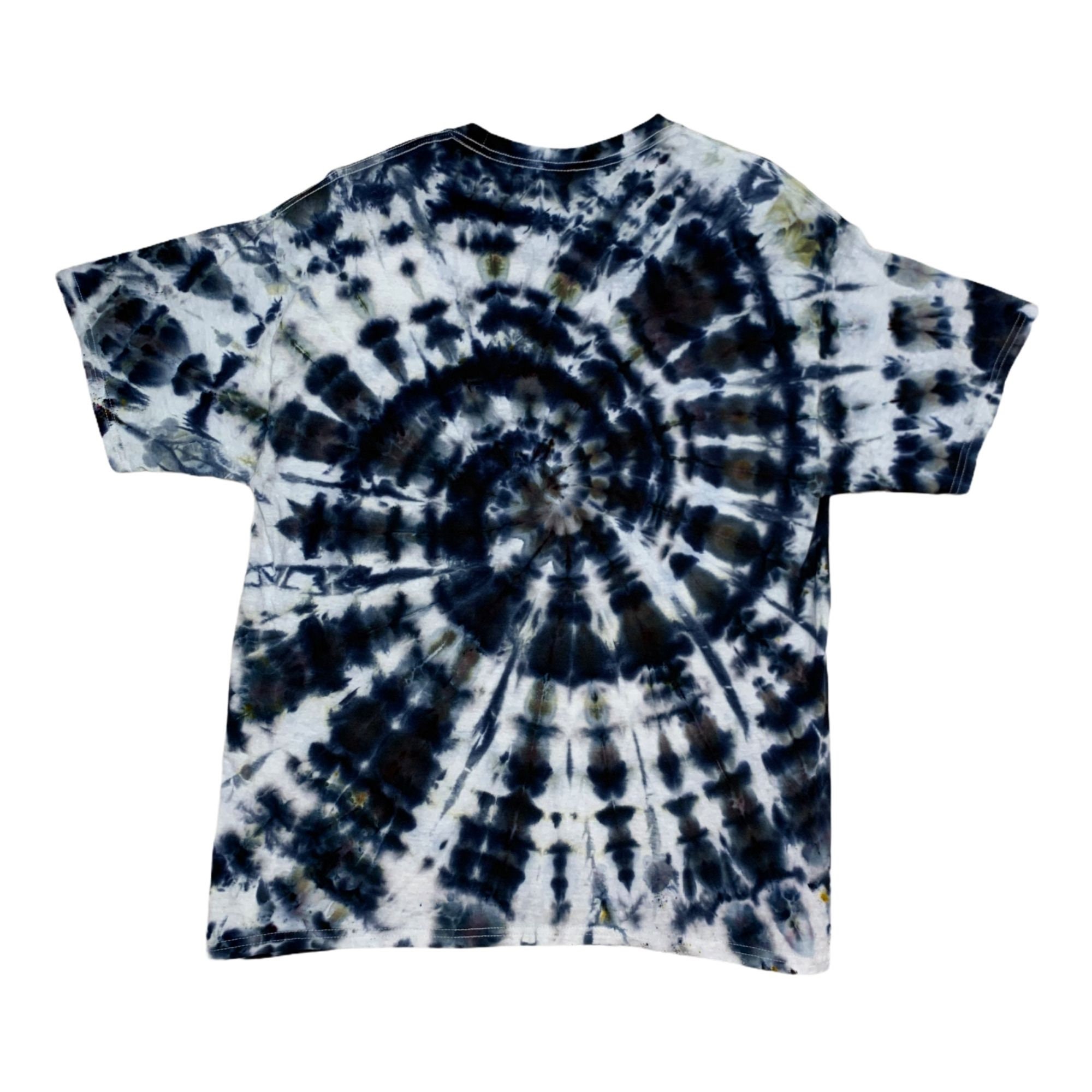 Mens Tie Dye Shirt Super Spiral Unique Blue Black Grey Etsy