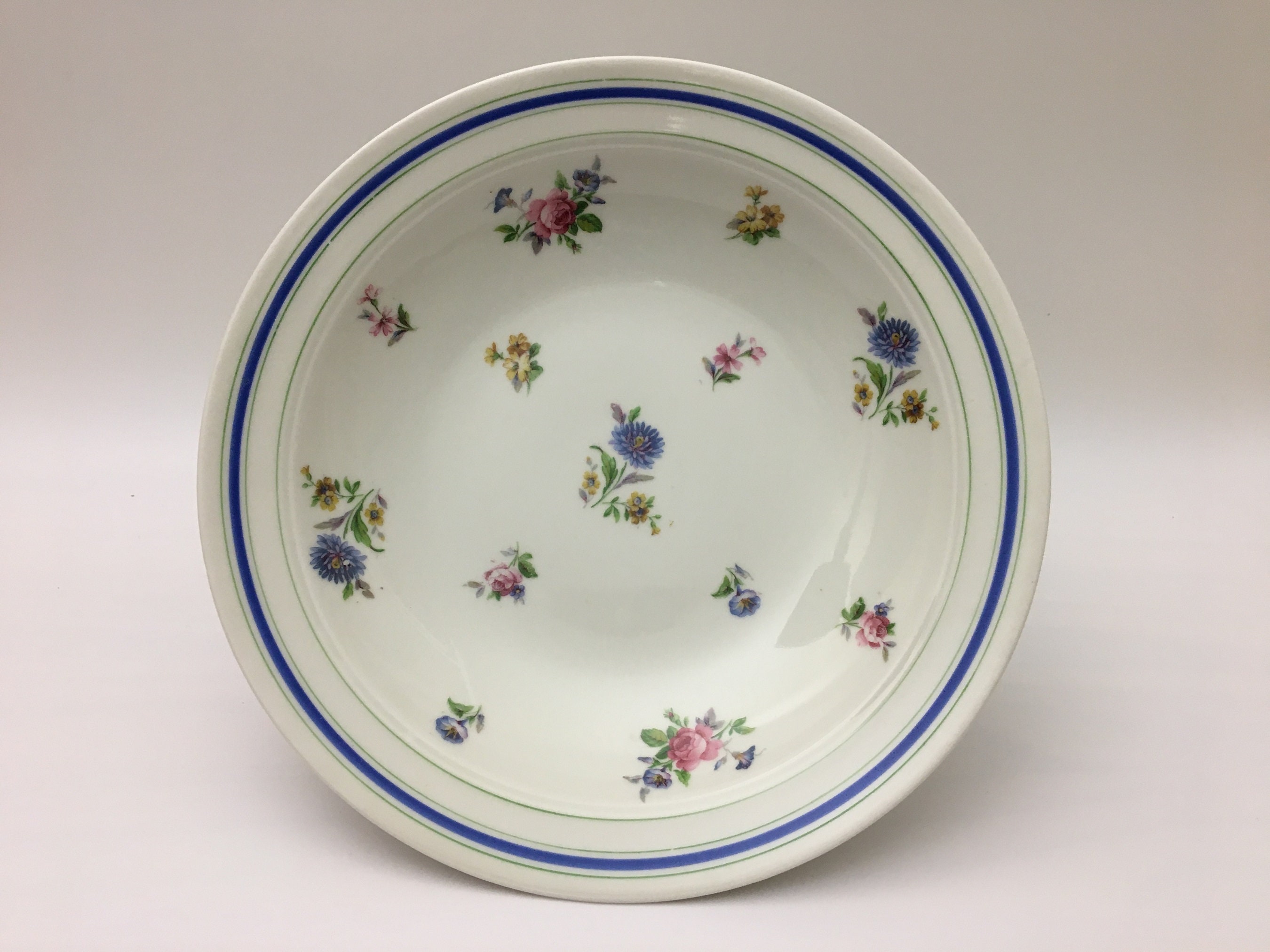 Legumier Lourioux Foëcy avec Motifs de Fleurs.