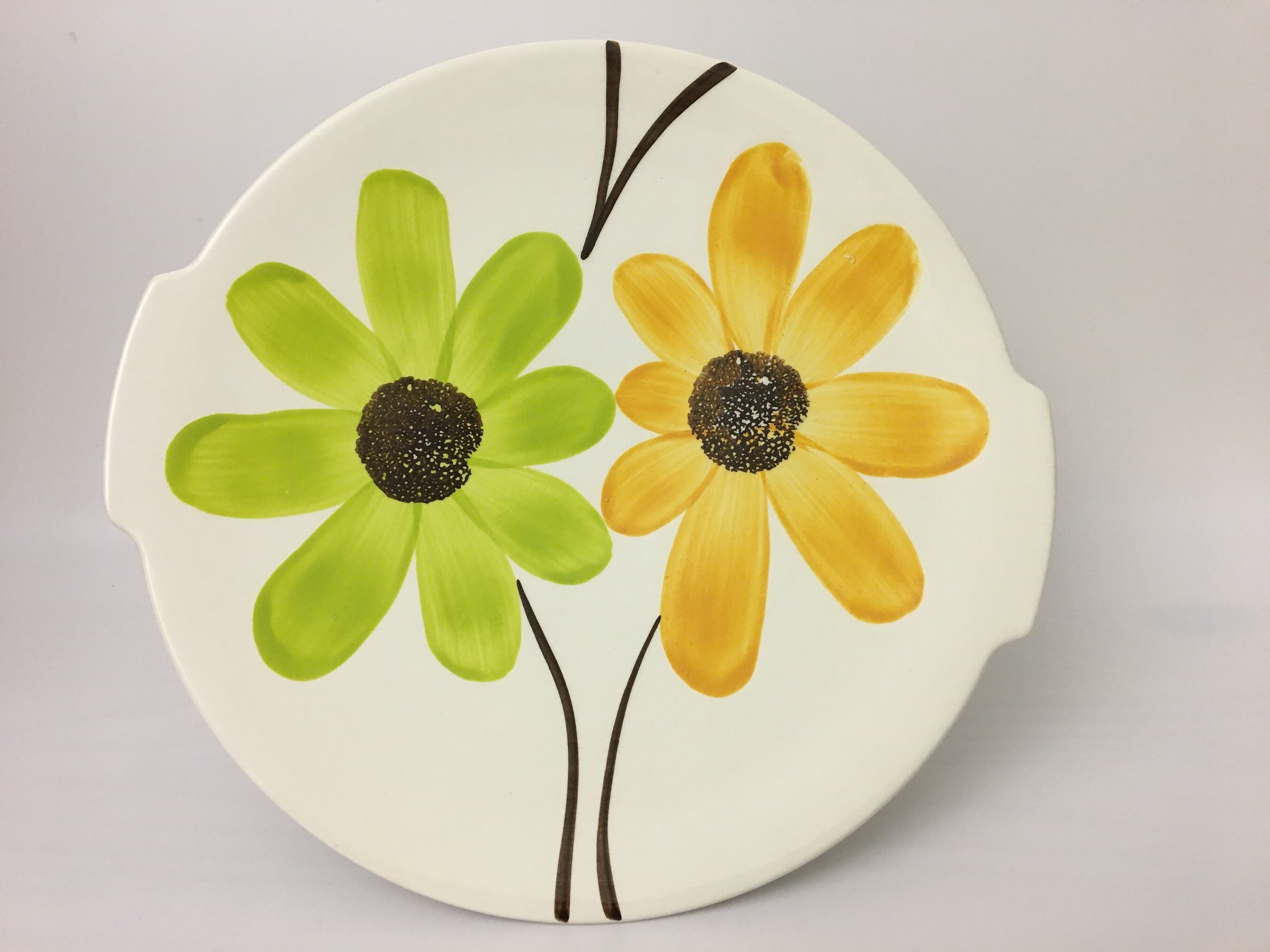 Plat de Service Gien Modèle Lodi, Peint à La Main