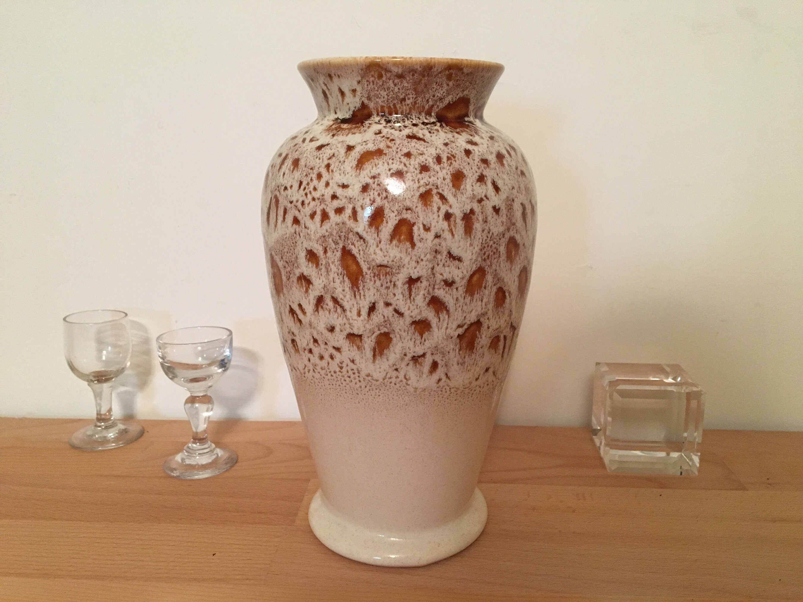 Vase Vintage de La Poterie Fosters Des Cornouailles