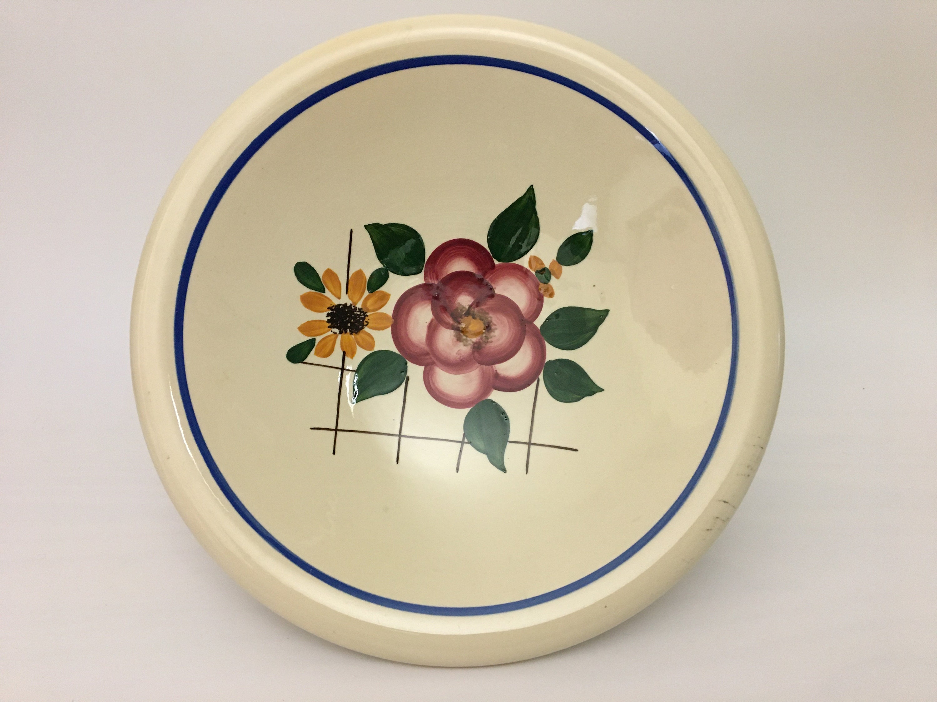 Plat Sarreguemines - Congo Fleurs Art Déco