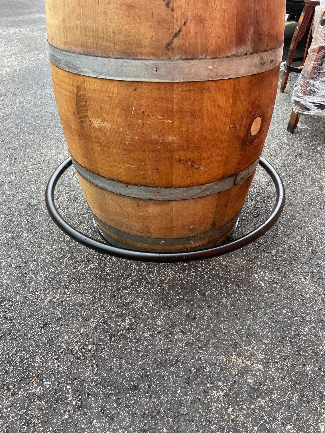 Whiskey Whisky Bourbon or Wine Barrel Foot Rail 1 Pc Rest Etsy