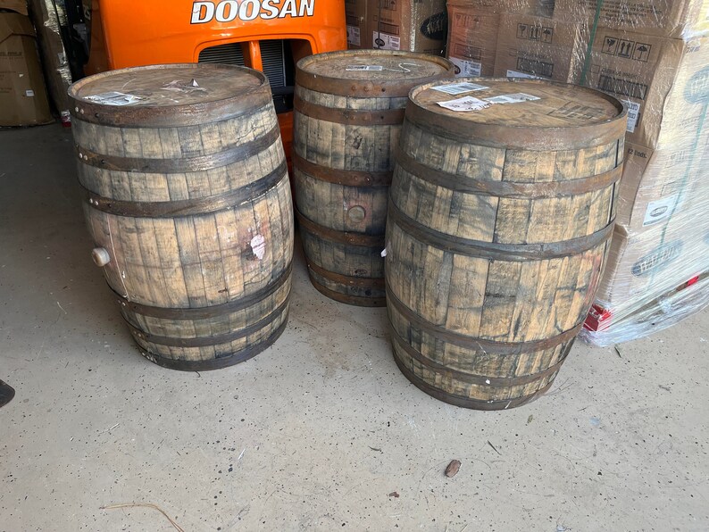 Real Whisky Whiskey Bourbon Barrels 53 Gallons 35 Tall Etsy