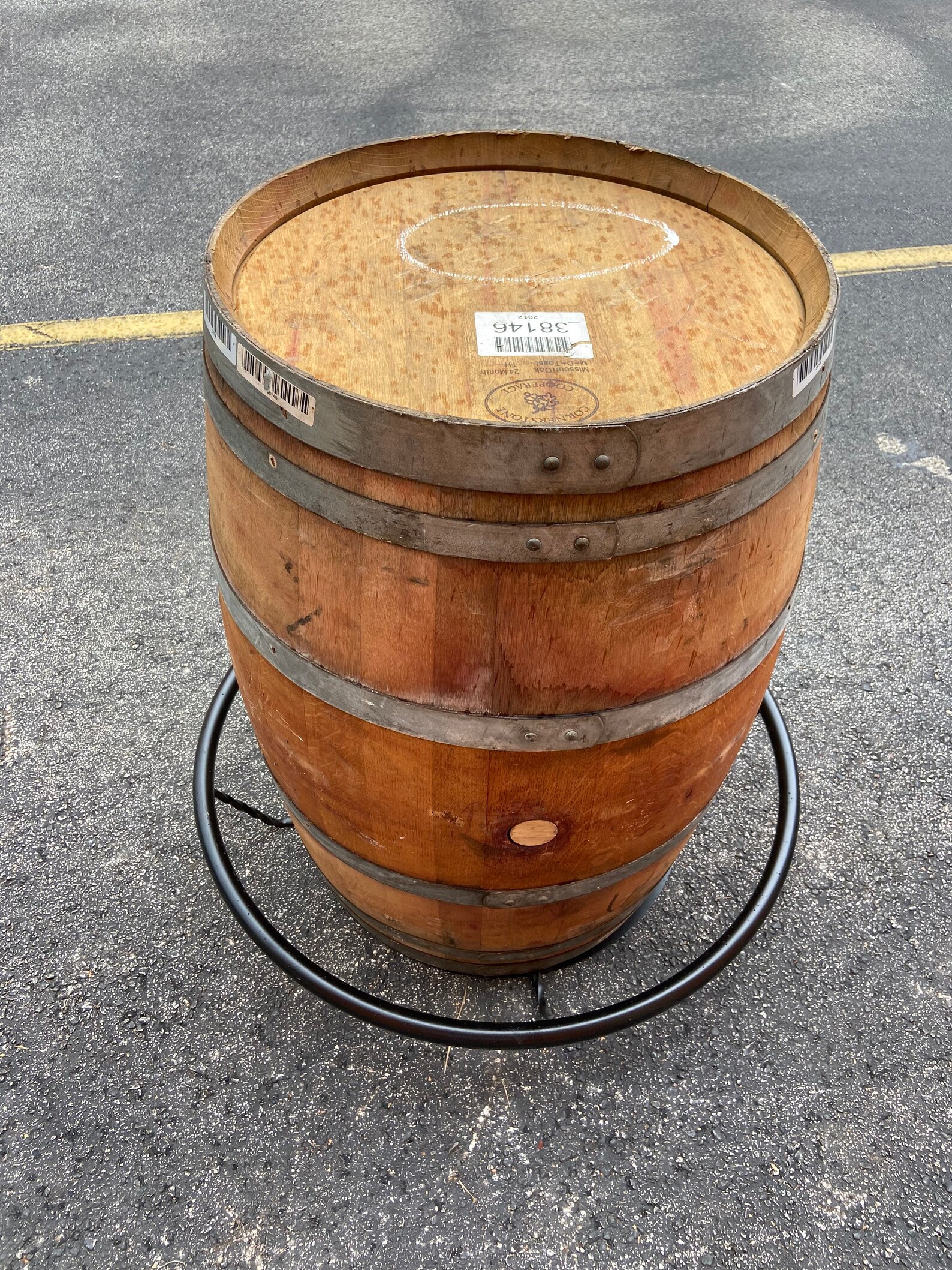 Whiskey Whisky Bourbon or Wine Barrel Foot Rail 1 Pc Rest Etsy