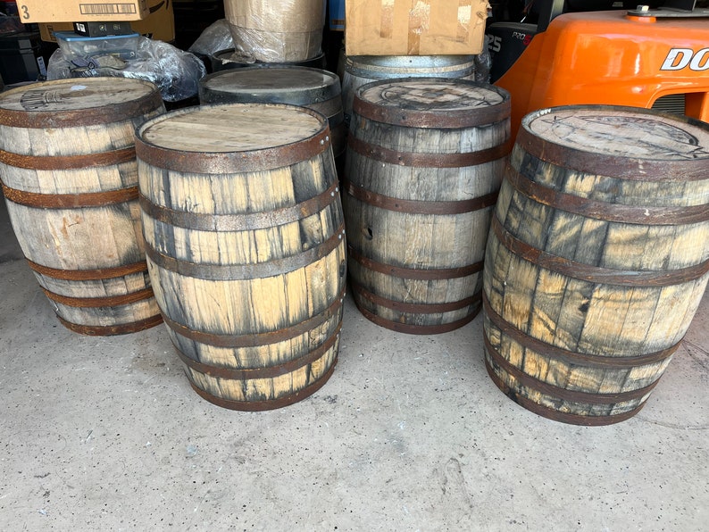 Real Whisky Whiskey Bourbon Barrels 53 Gallons 35 Tall Etsy