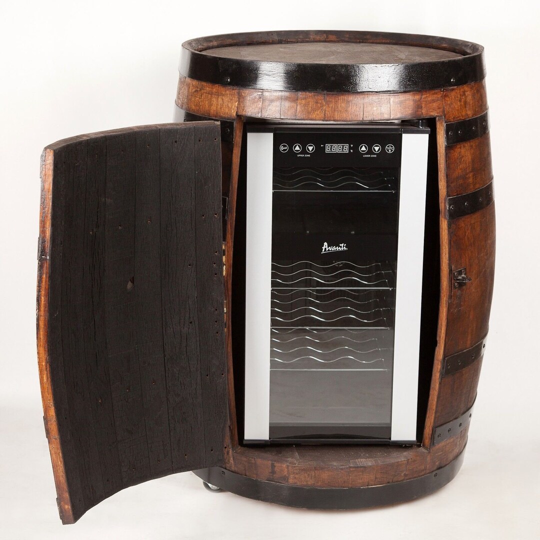 53 Gallon Wine Refrigerator Barrel Furniture or Sink Base Either Stain