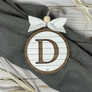 Personalized Monogram Ornament | Letter Ornament | Wooden Ornament | Christmas Ornament | Laser Cut Holiday Keepsake