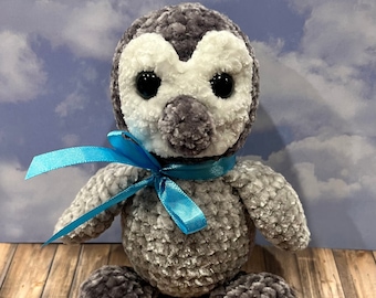 Penguin crochet plush
