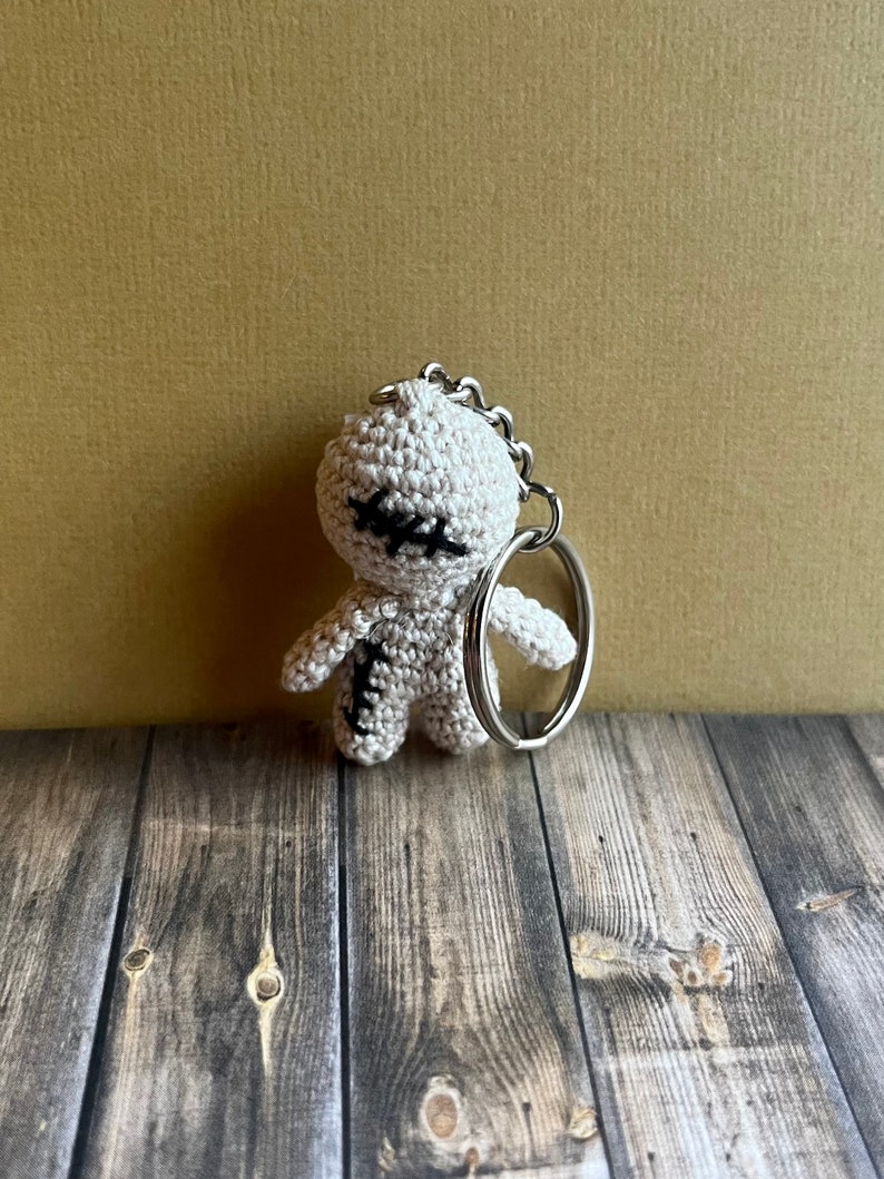 Voodoo Doll Keychain, Crochet Voodoo Doll, Keychain, Backpack Charm