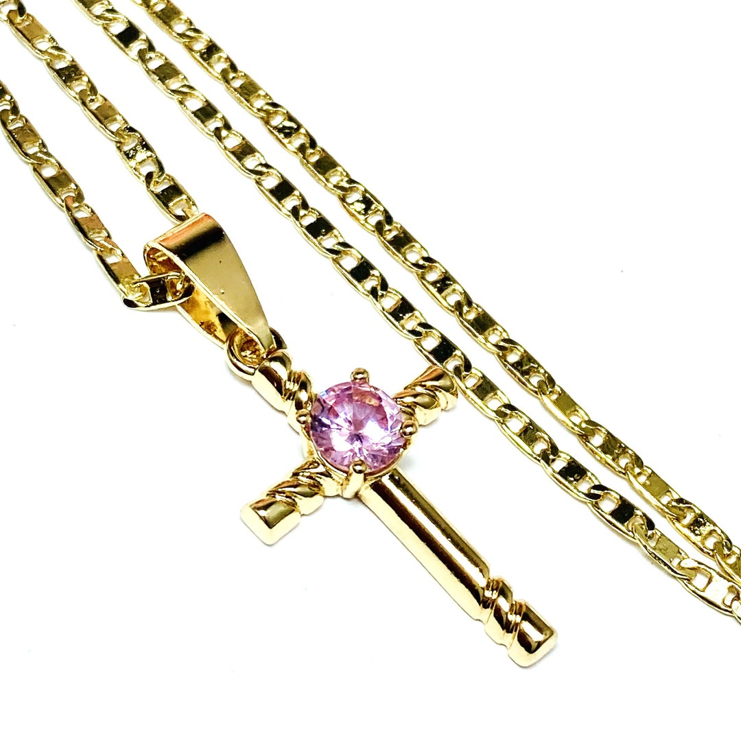 Tiny Cross Necklace Cross/crucifix and Jesus Pendant and Etsy