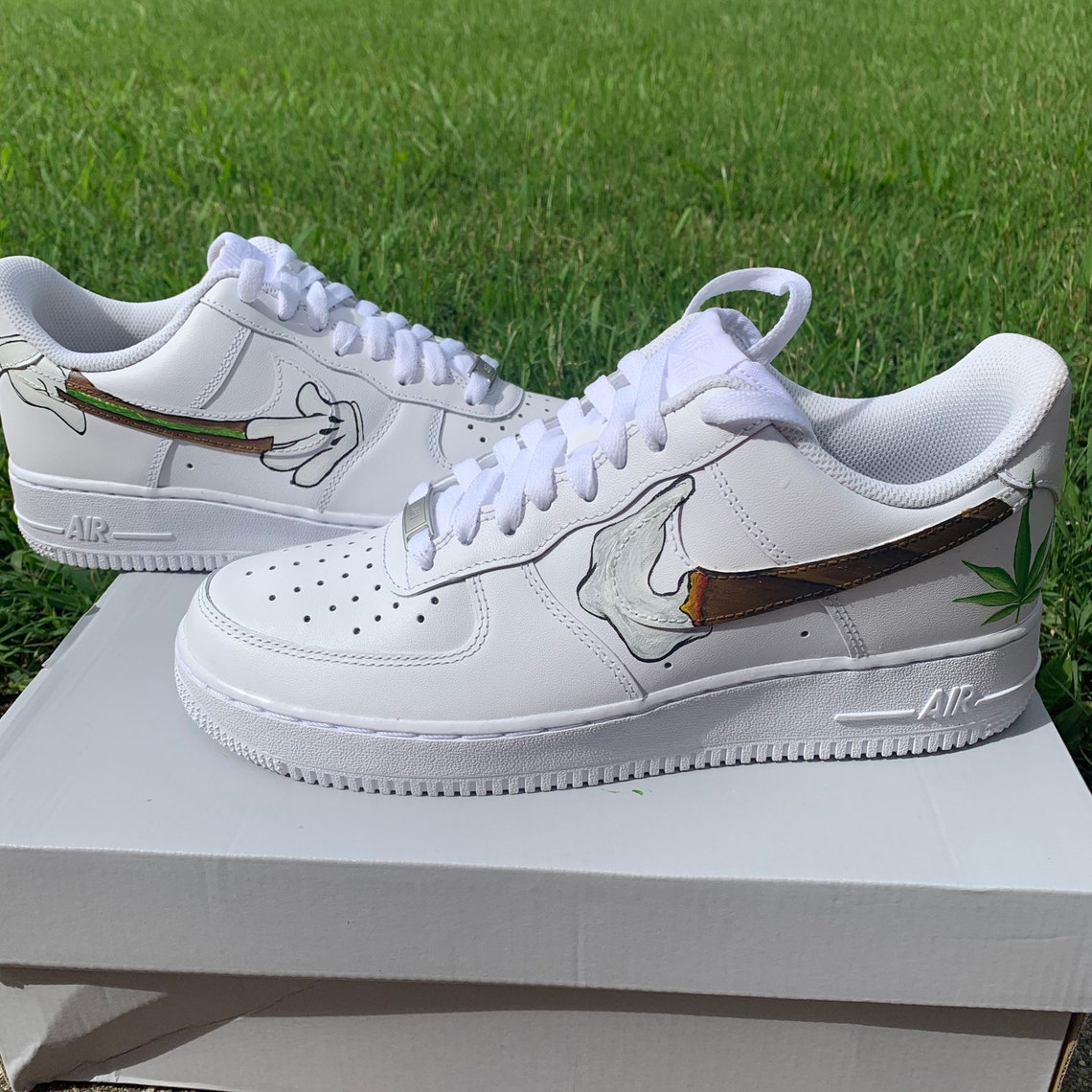 custom air force 1 weed