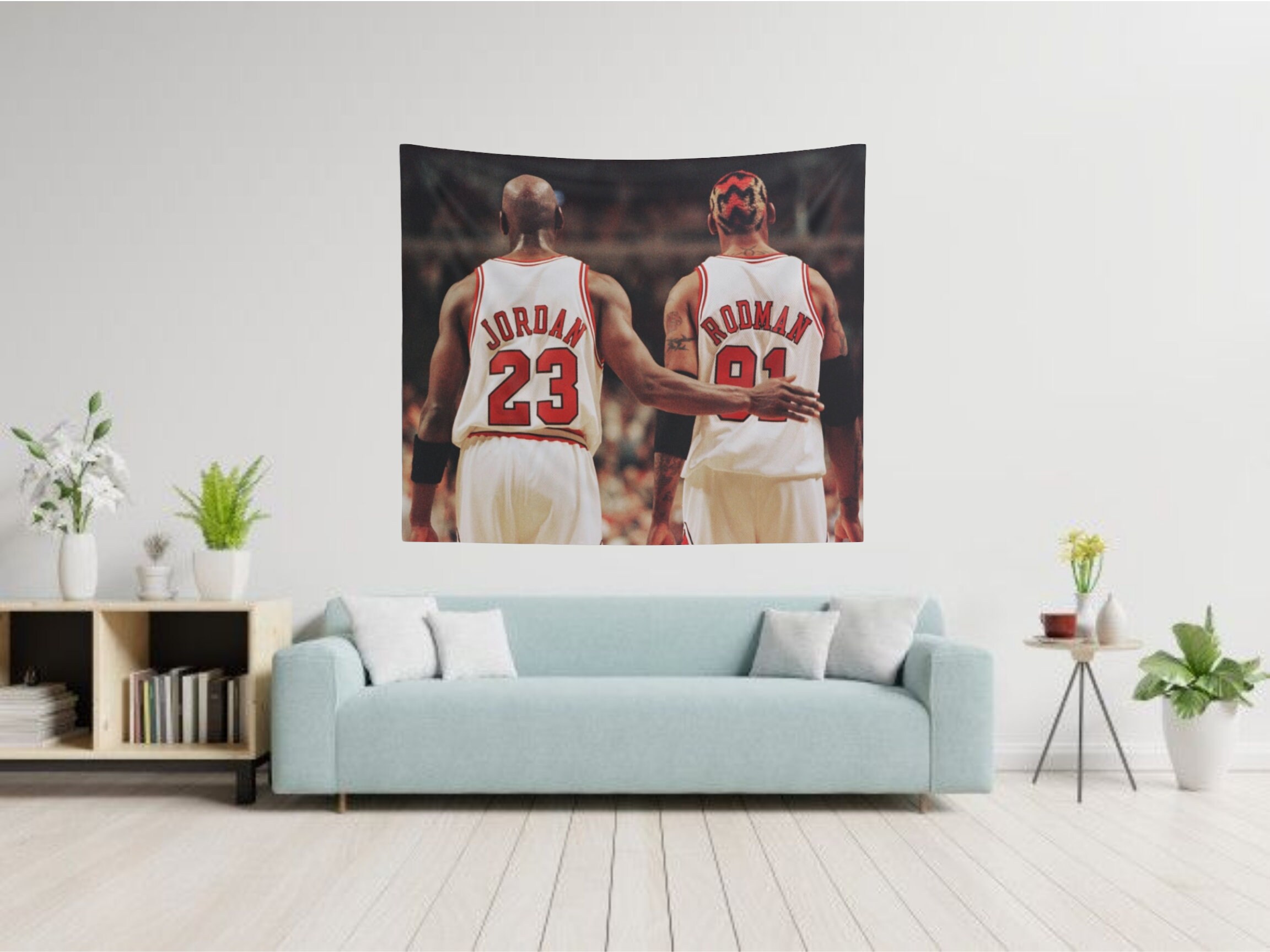 Michael Jordan Three-Peat Design - Michael Jordan Cigar - Tapestry