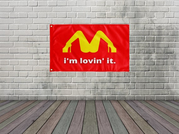 Mcdonalds I’m Lovin It Flag Funny Flag I’m Lovin | Etsy