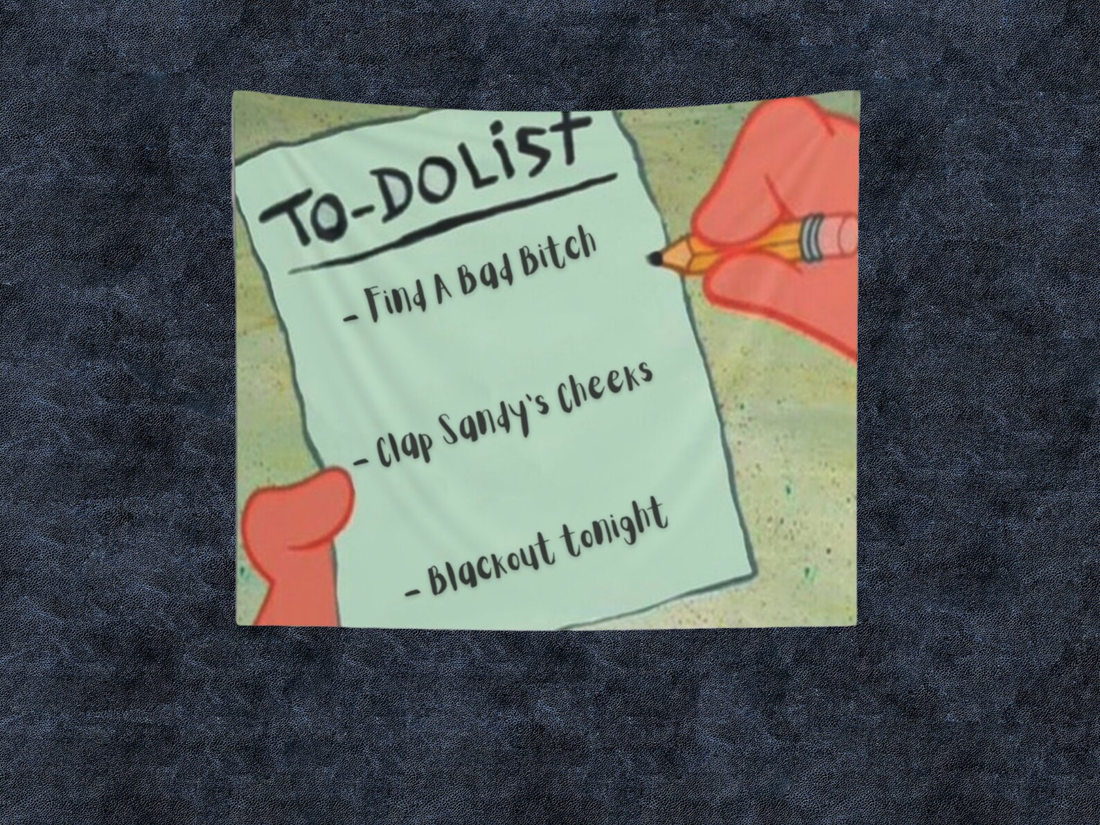 Spongebob Wall Tapestry Spongebob Meme Tapestry Funny Etsy