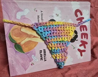 Crocheted Book Thong Bookmark