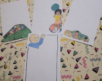 Handmade Cabbage Patch Kids Stationery Pack