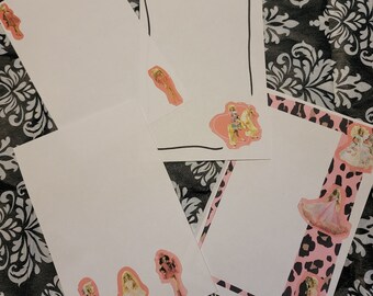 Handgemachte Barbie inspiriert Briefpapier