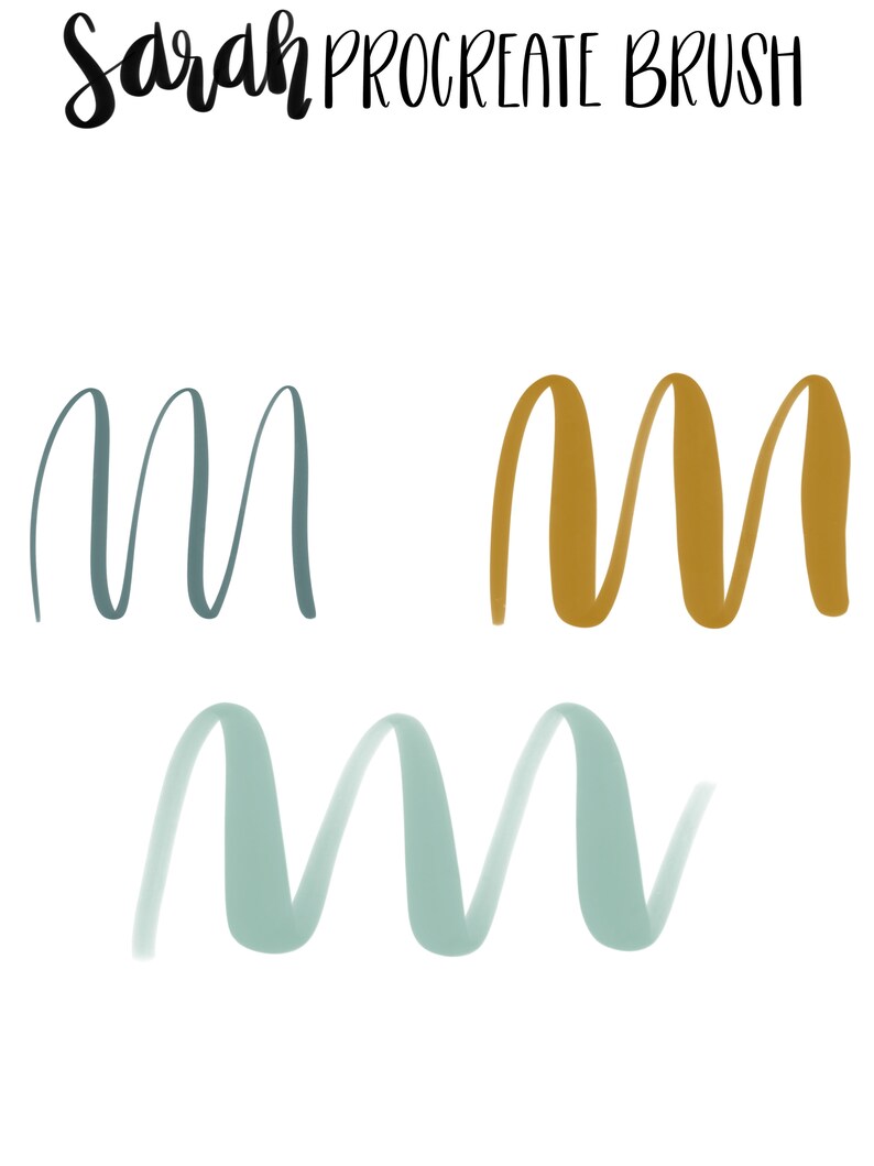 Sarah Procreate Brush Procreate Brushes Procreate Etsy