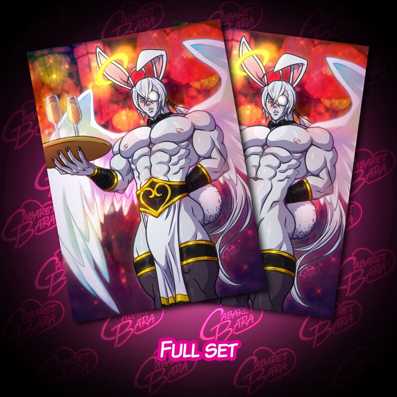 Year of the Rabbit Sexy Bara Art Nude Art Print Gay NSFW - Etsy