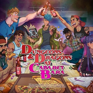 Mini prints • Dungeons & Dragons at Cabaret Bara • Sexy Bara Art • Gay Geek