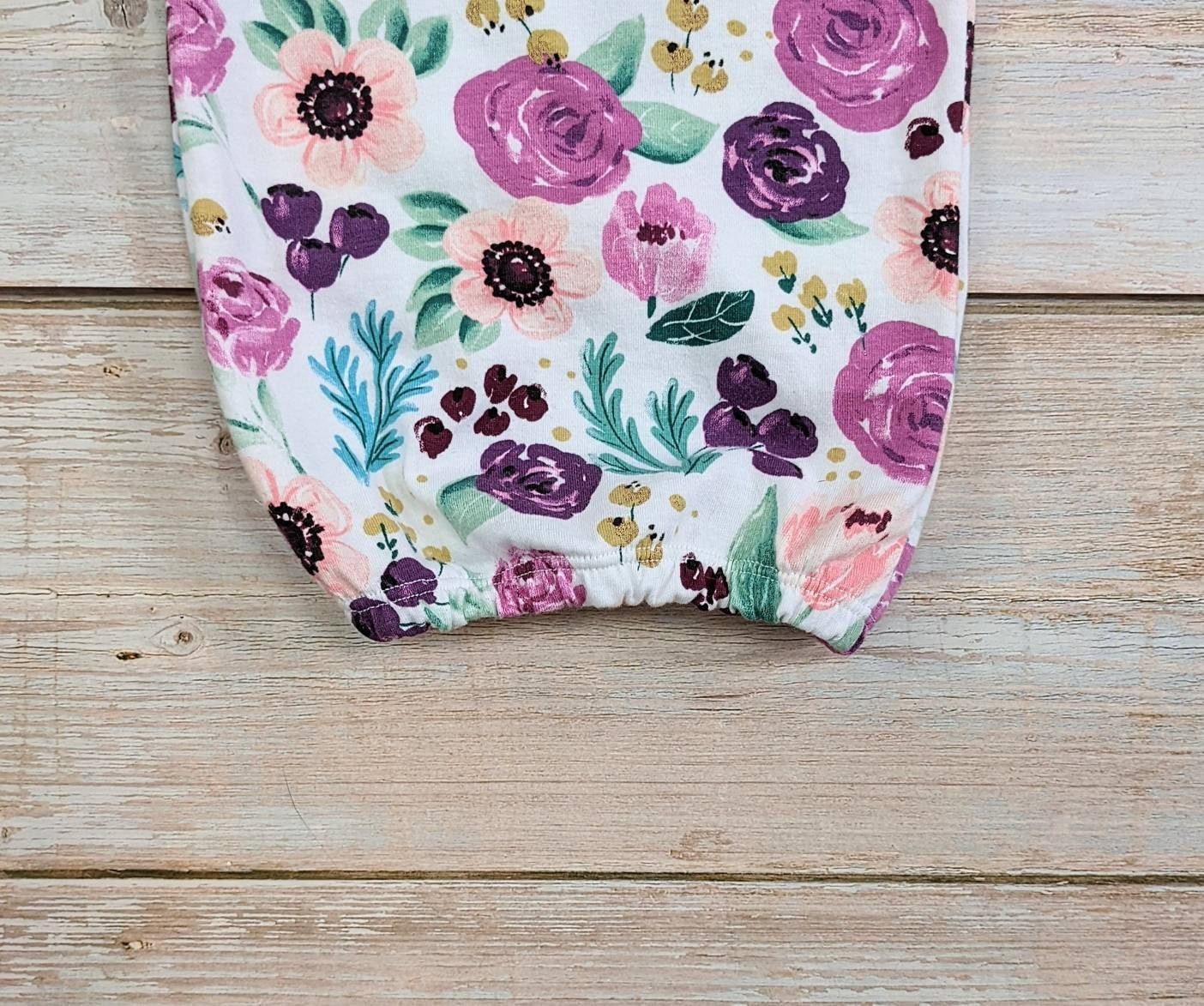 Baby Girl Sleeper, Floral Baby Gown, Infant Hospital Outfit, Newborn