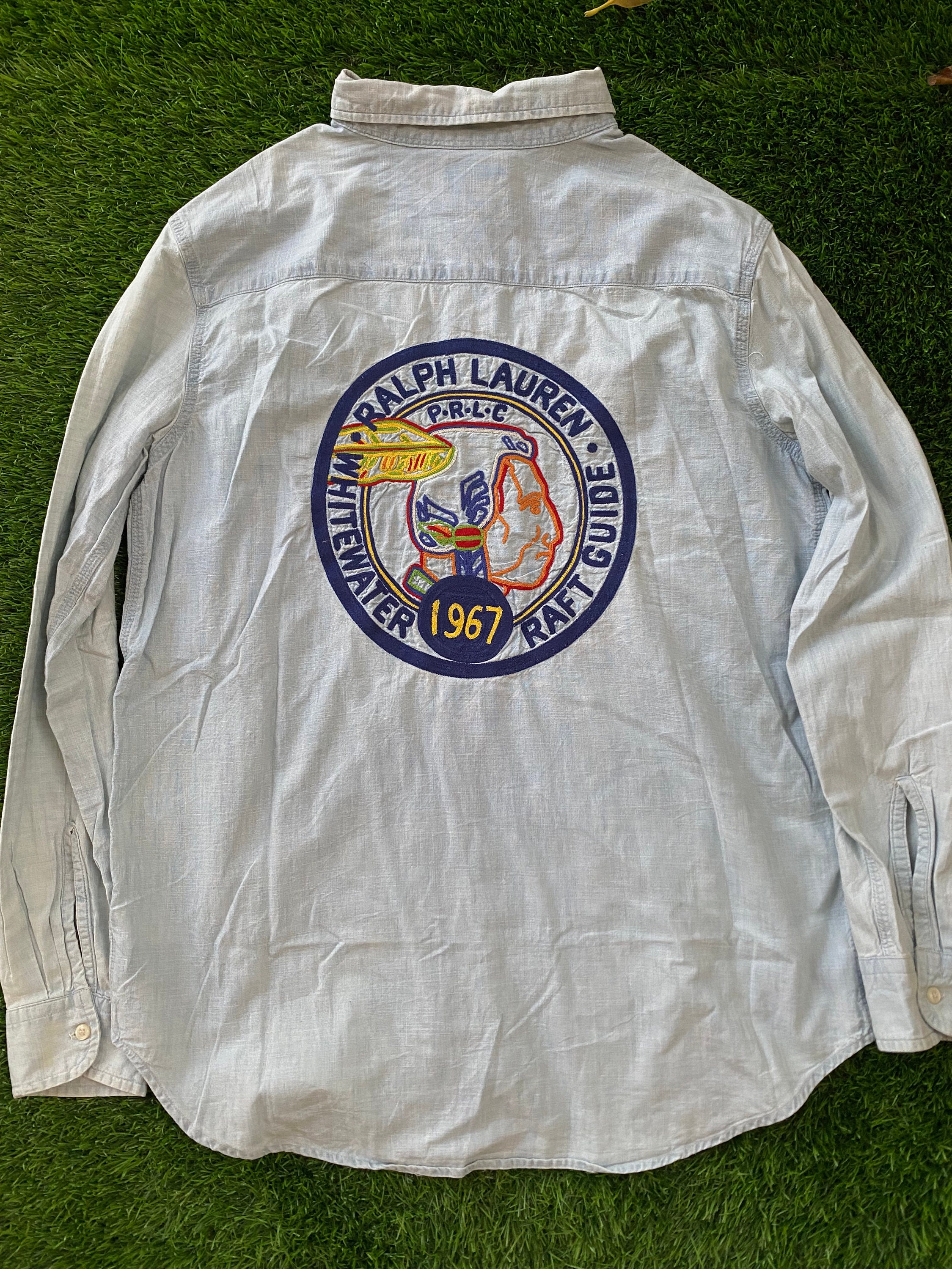 Vintage Polo Ralph Lauren Indian Head Chambray Shirt Denim - Etsy