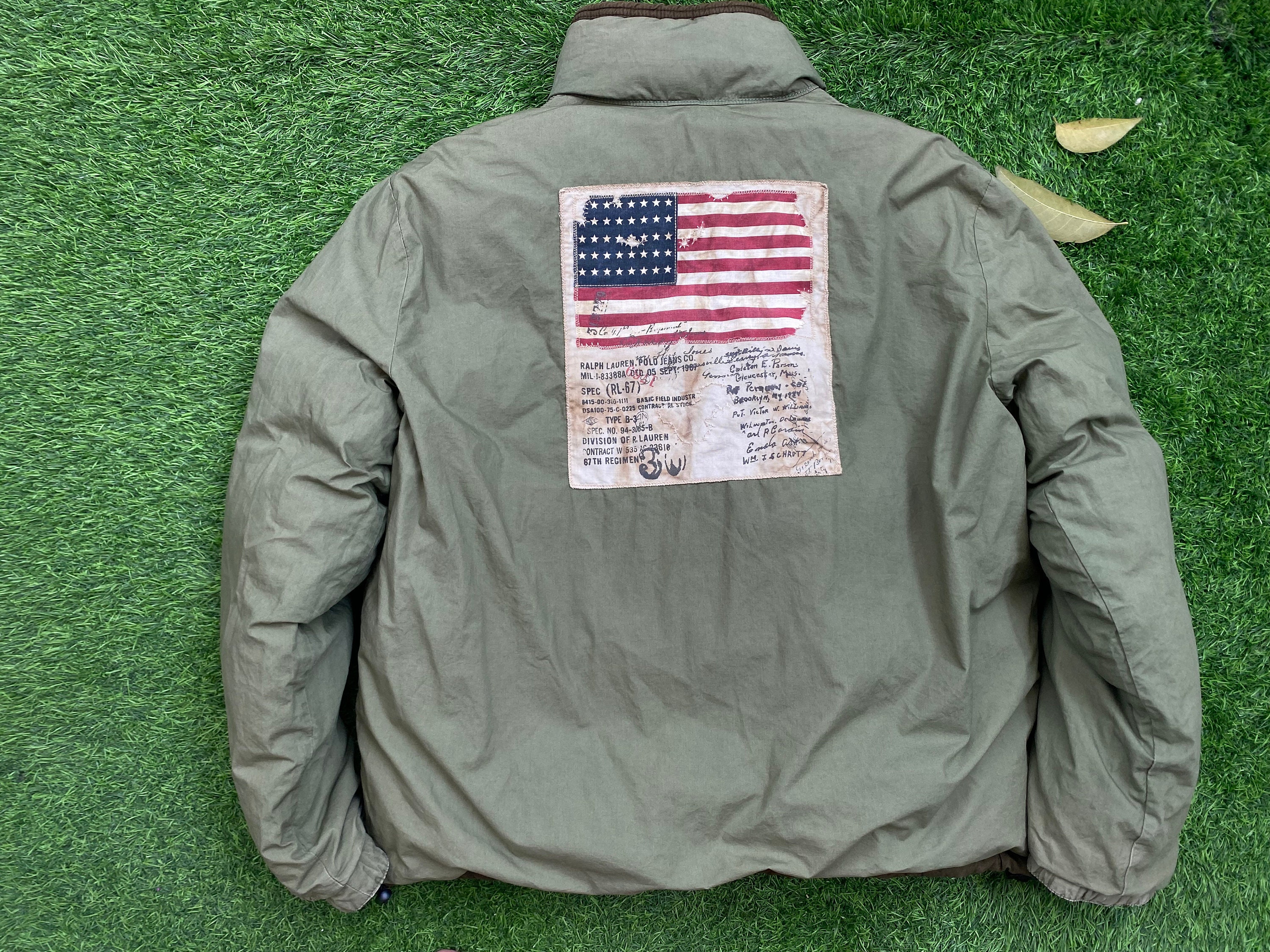 polo jeans company ミリタリージャケット アメリカ国旗 67