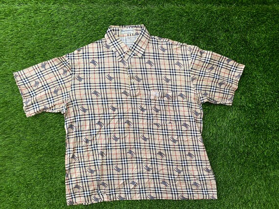 Vintage Burberry Nova Check Short Sleeve Shirt (Size XL) — Roots