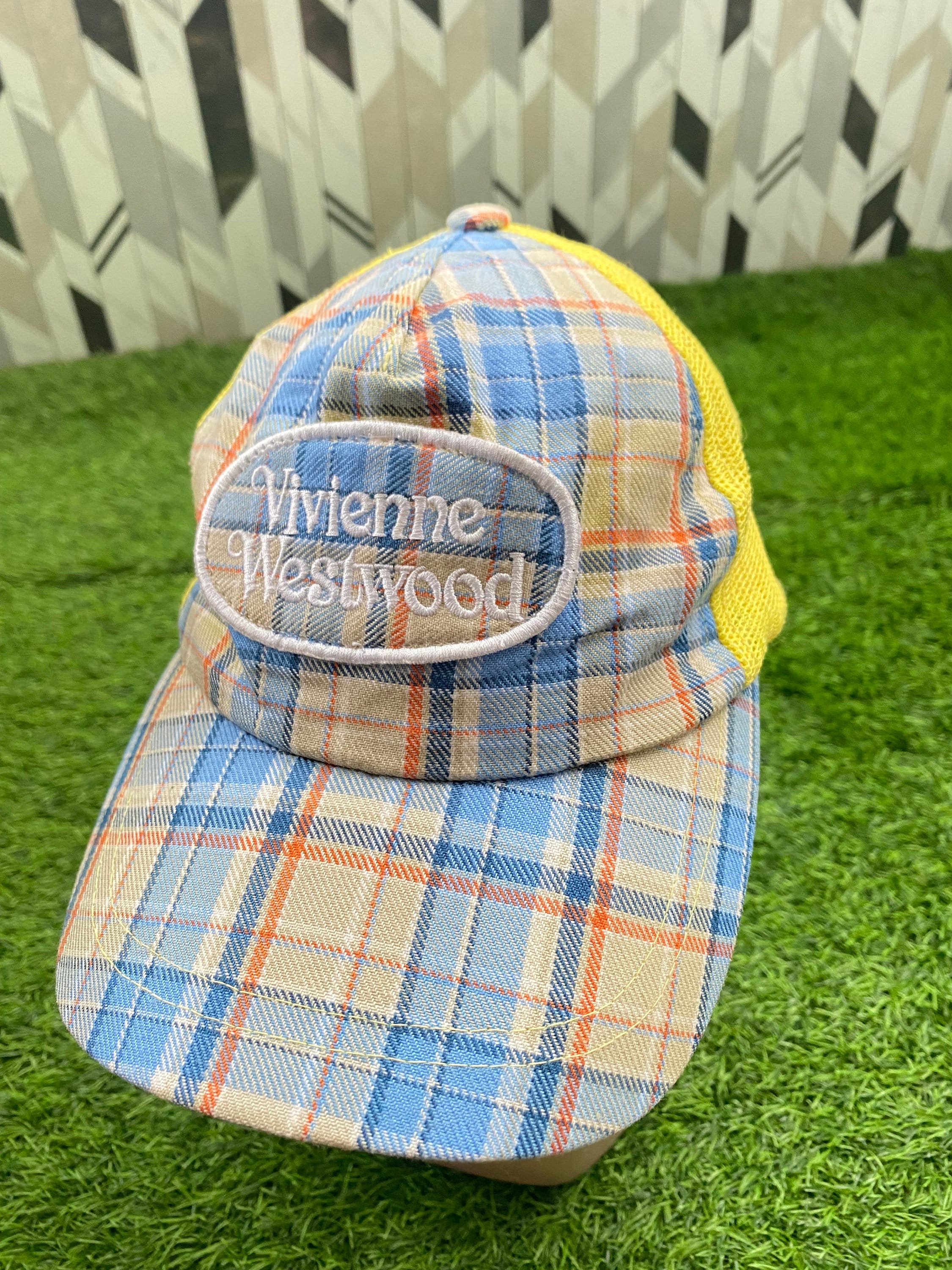【良好品】 Vivienne Westwood Etsy - Caps Trucker Plaid 帽子