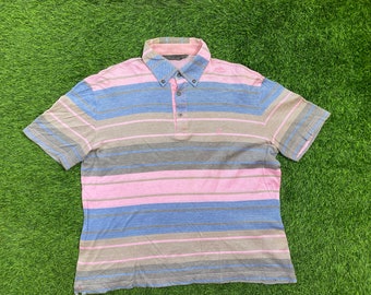 Vintage Givenchy Striped Polo Shirt