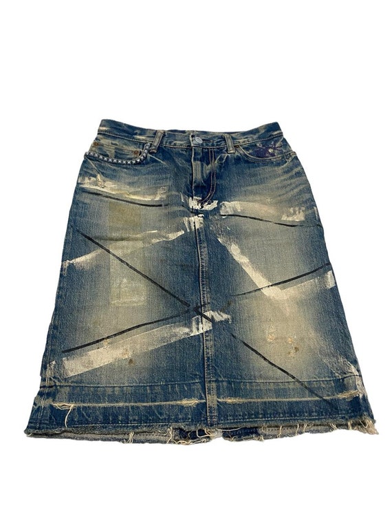 Hysteric Glamour 00s Flare Denim Skirt
