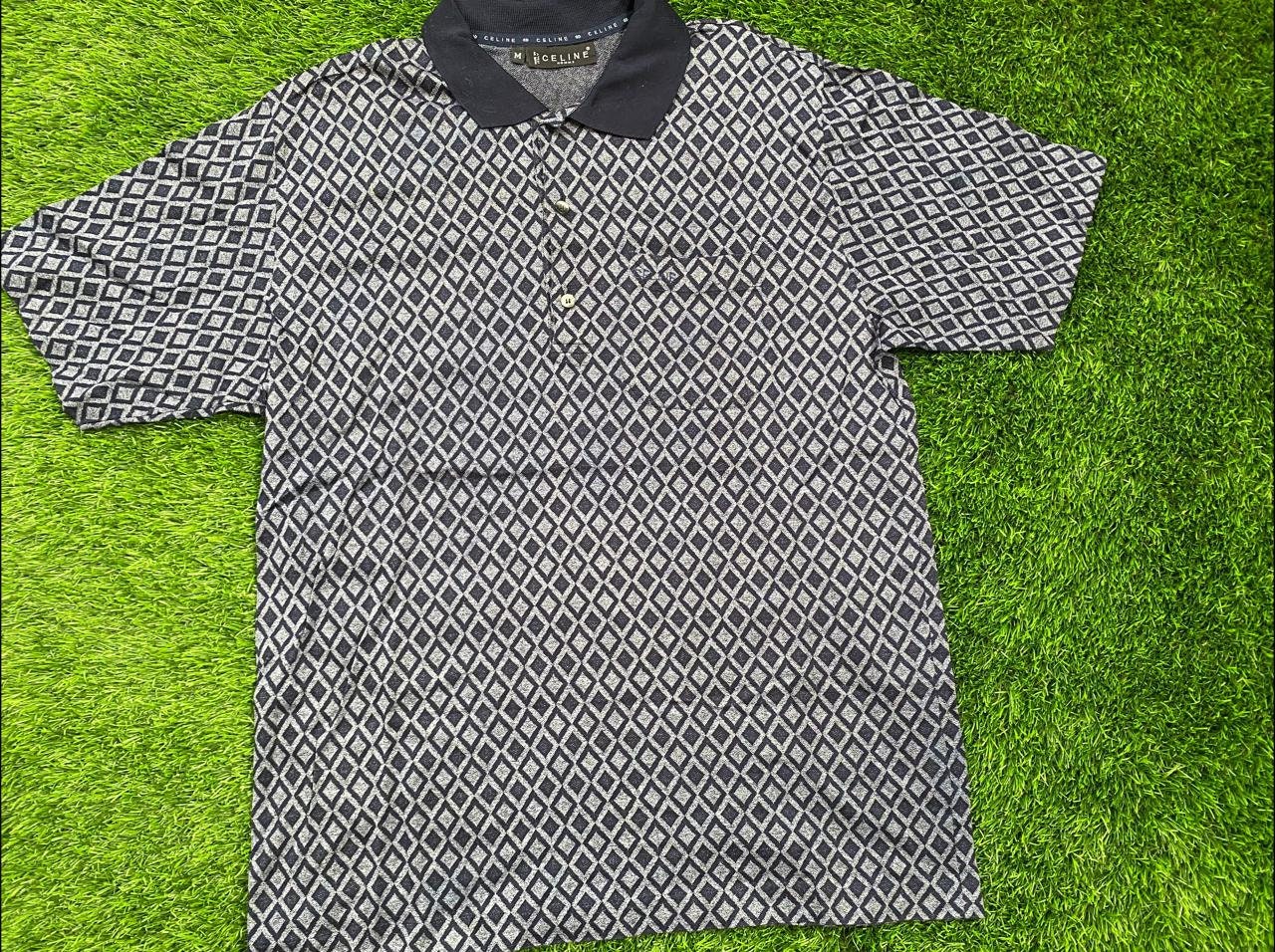Vintage 90s Celine Monogram Polo Shirt Made in Italy - Etsy