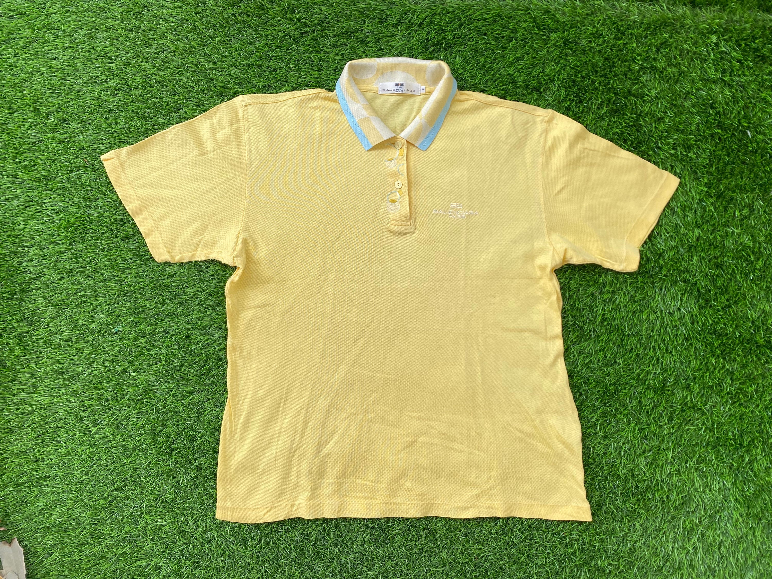 Buy CHANEL Vintage CC Mark Logo Knit Polo Top 38 Gold Button Online in  India 