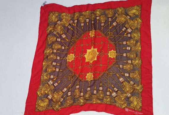 silk balenciaga scarf