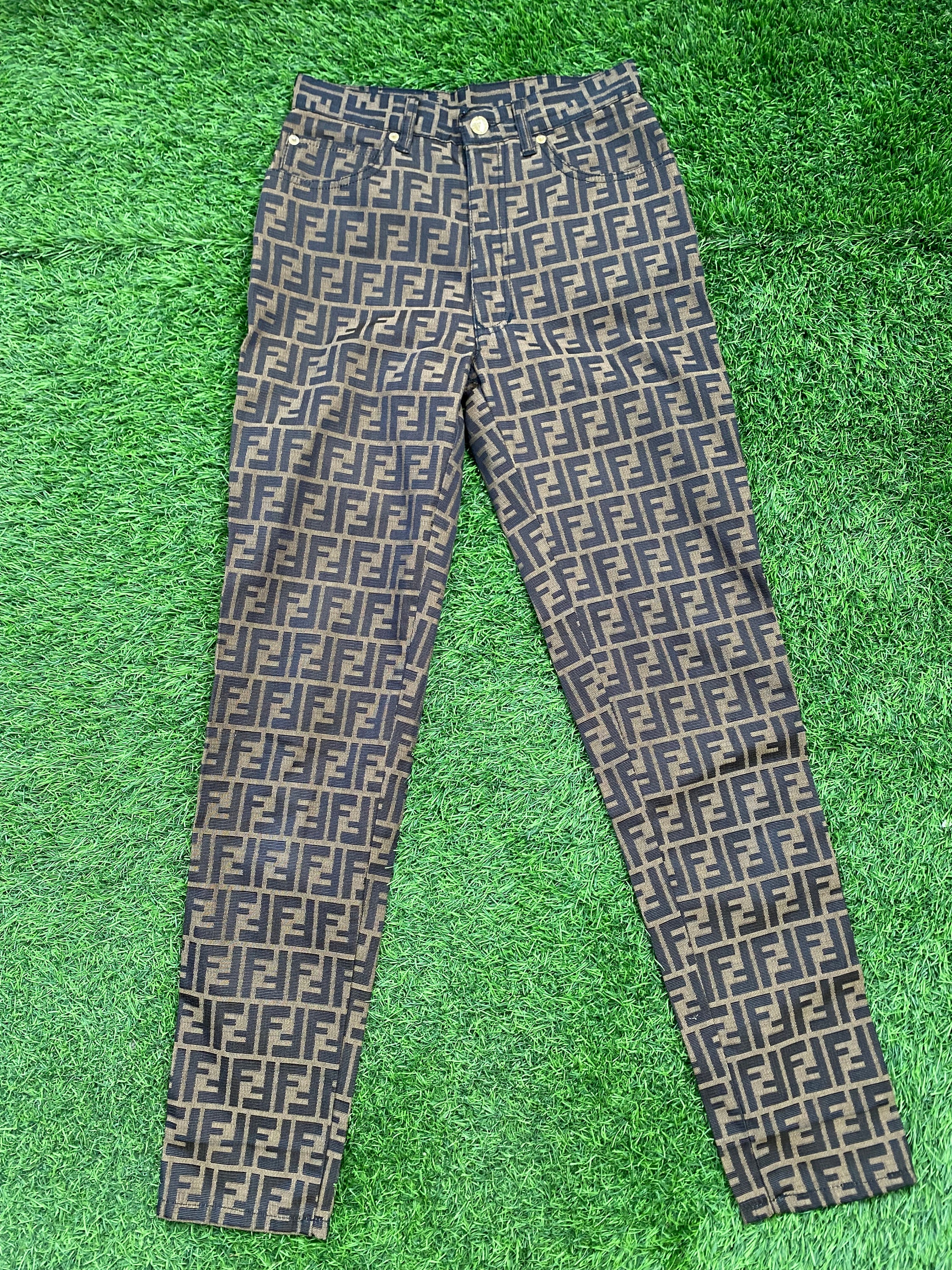 Louis Vuitton Pantaloni, ghette Multicolore Cotone ref.85797