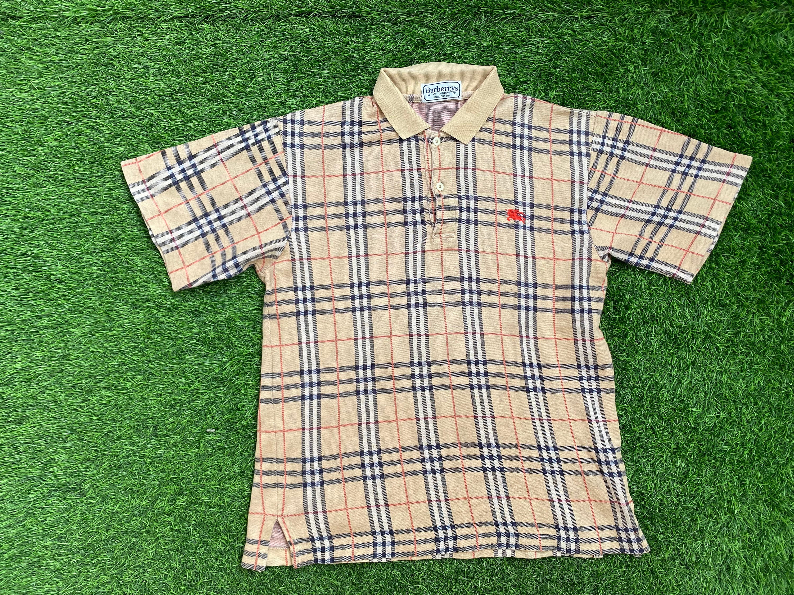 Burberry top polo novacheck