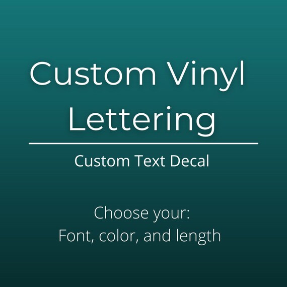 Custom Vinyl Lettering Decals Personalize Your Mailbox Car Etsy