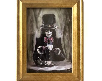 Framed Dark Academia Art Decor, Moody Victorian Art, Dark Academia Art, Antique Victorian Decor, Victorian Painting Style mini–Art Gift
