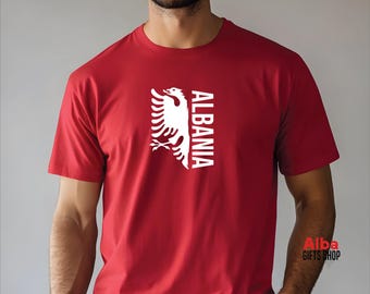 Albanian Flag T-Shirt | Albania Pride Shirt | Double-Headed Eagle Tee | Albanian Heritage Gift | National Flag Top | Albania Travel Souvenir