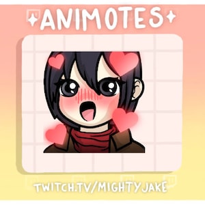Twitch Emote / Mikasa Heart Streamer Emoji