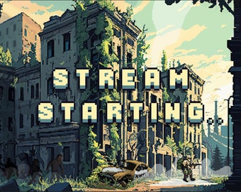 Animated Twitch Screens/Overlays | Pixel Art | Stream Starting/Stream Ending/Brb | Cozy Desk Scene | DayZ Standalone | Apocalyptic Scene