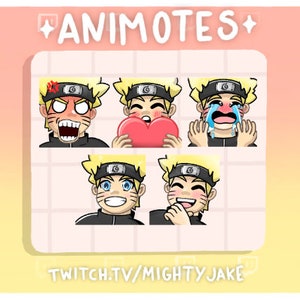 Twitch Emote /  Anime Character Streamer Emoji / Emotes