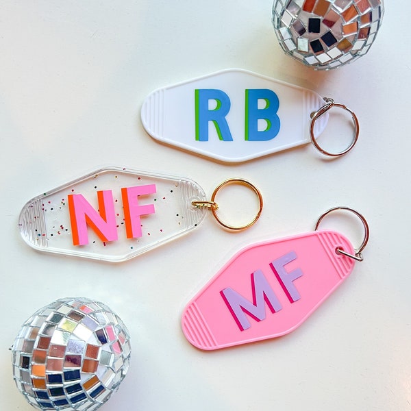 Shadow Monogram Motel Keychains!