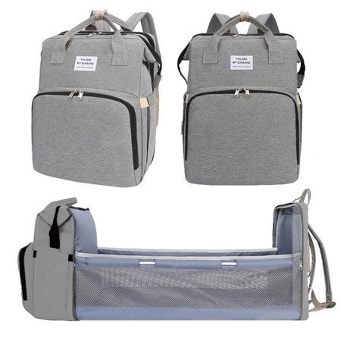 Diaper backpack with changing table Etsy