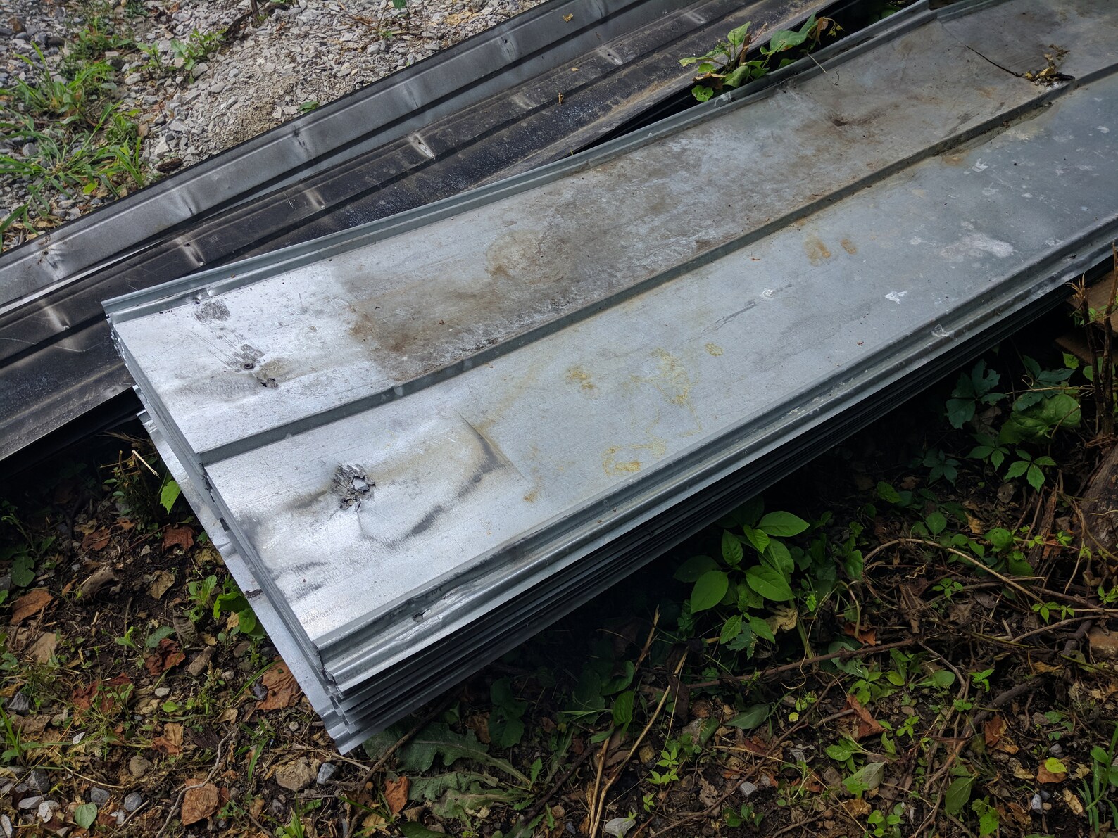 Used Galvanized Steel 12ft Sheets Iron Galvalume Roofing Etsy